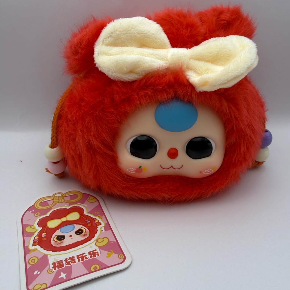 Baby Three Good Luck Bag Series - Confirmed Red with Boba Eyes